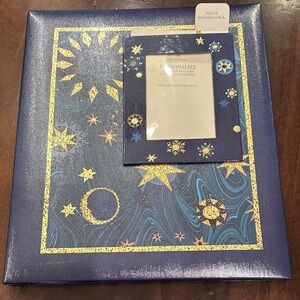 Hallmark Starry Night Blue and Gold scrap book New!